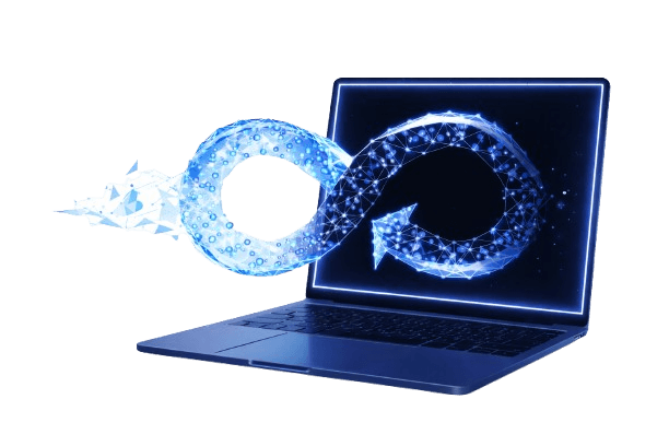 Laptop with Infinity Loop